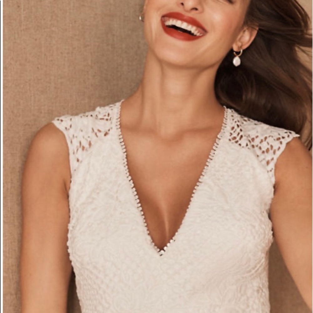 Monique Lhuiller x BHLDN white lace dress